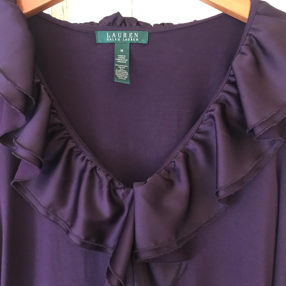 Lauren Ralph Lauren Ruffle Front Top